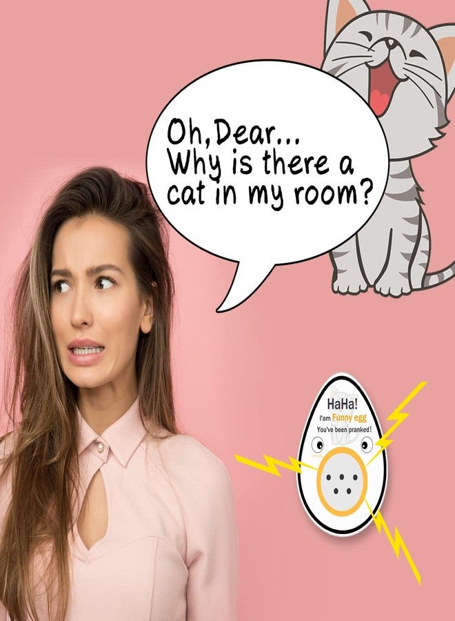 Smatagee Funny Egg Meowing Cat Hidden Annoying Prank Joke Gag Sound,Mini Hidden Prank Noise Maker for Adults,April Fool's Day Practical Joke,Gag Gifts,Small Size Prank at Home,Office - Image 2
